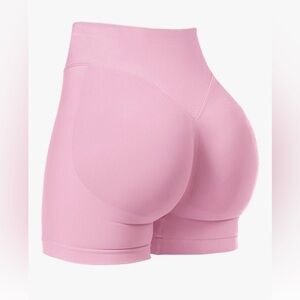 High-Waisted Pink Shaping Shorts